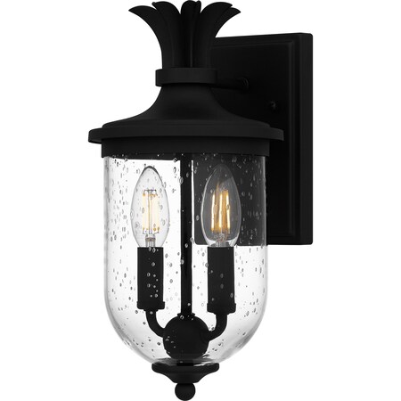 Quoizel Havana Outdoor Wall 2 Lights Earth Black HVN8406EK